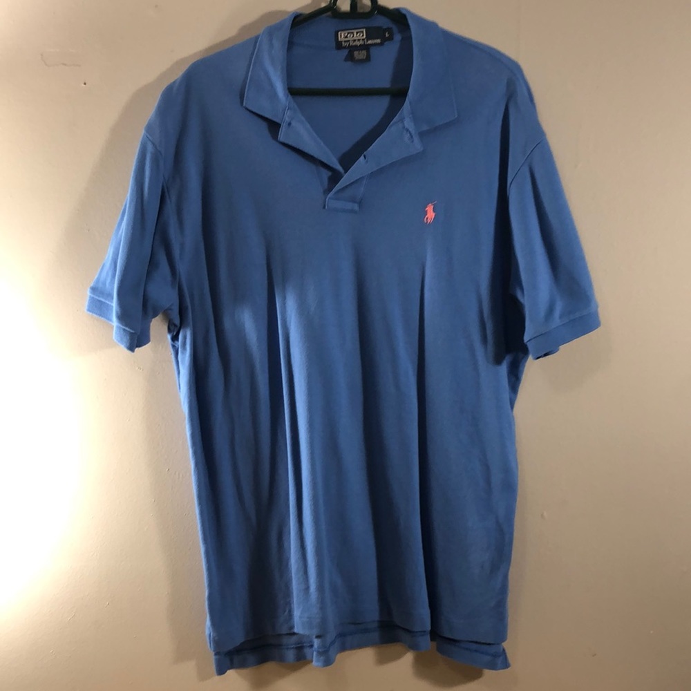 Polo Ralph Lauren Shirt Men’s Large Blue - Picture 1 of 4
